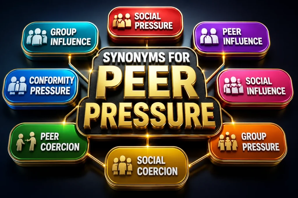 synonyms of peer pressure