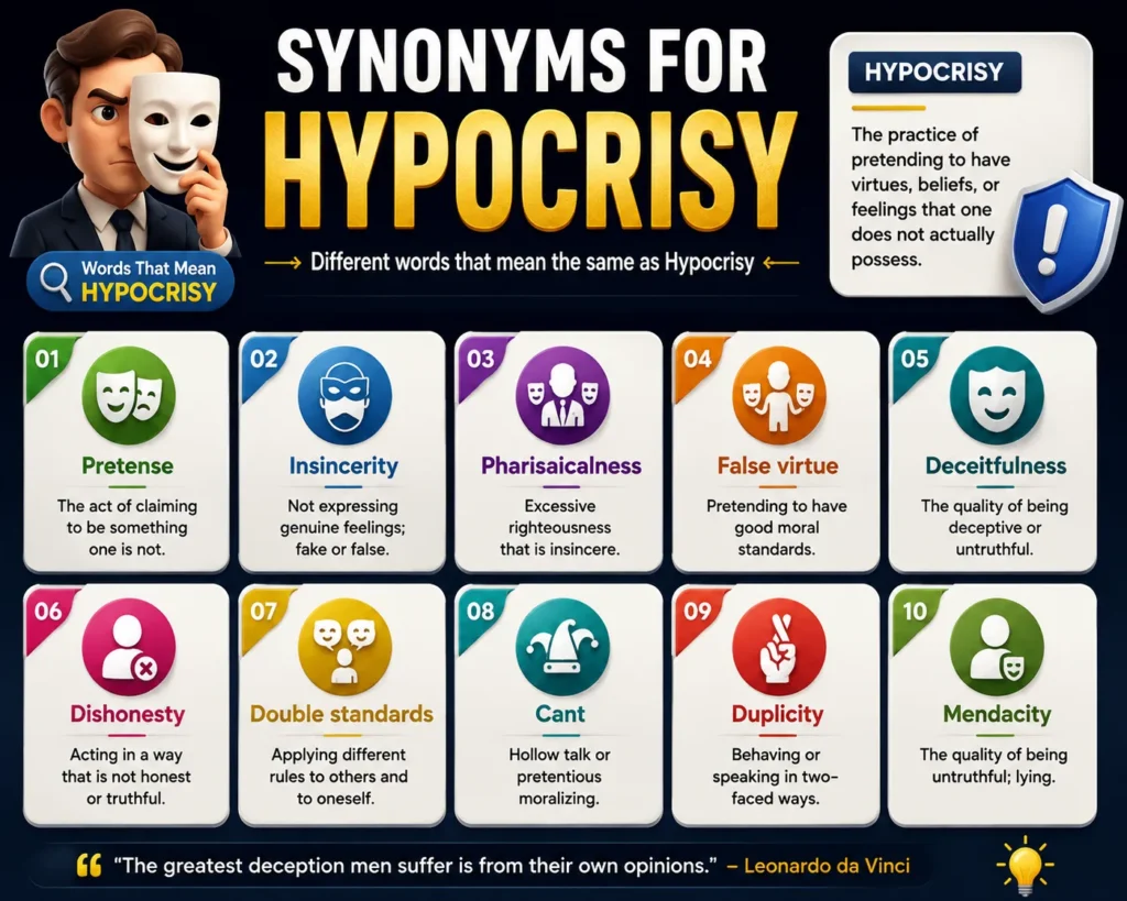 synonyms for hypocrisy
