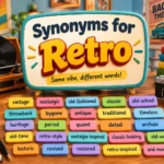 Synonyms for retro