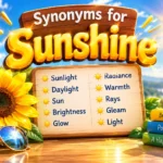 Synonyms for sunshine
