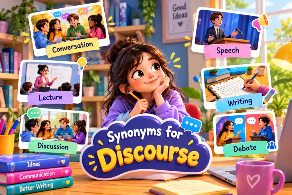 Synonyms for discourse