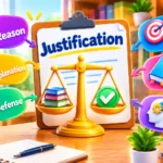 Synonyms for justification