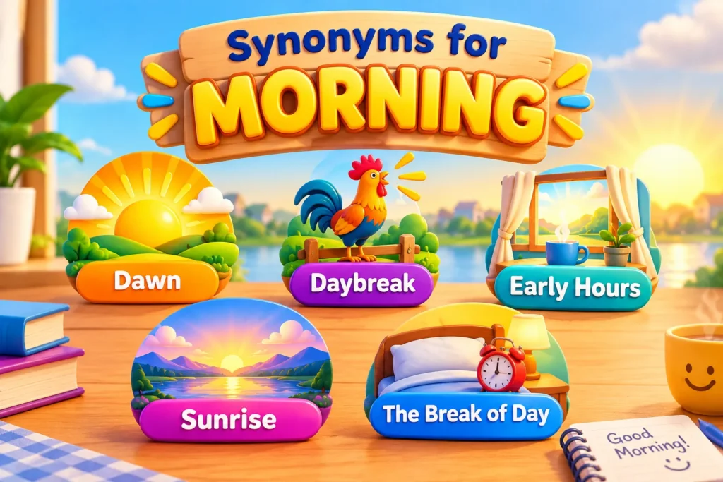 Synonyms for morning