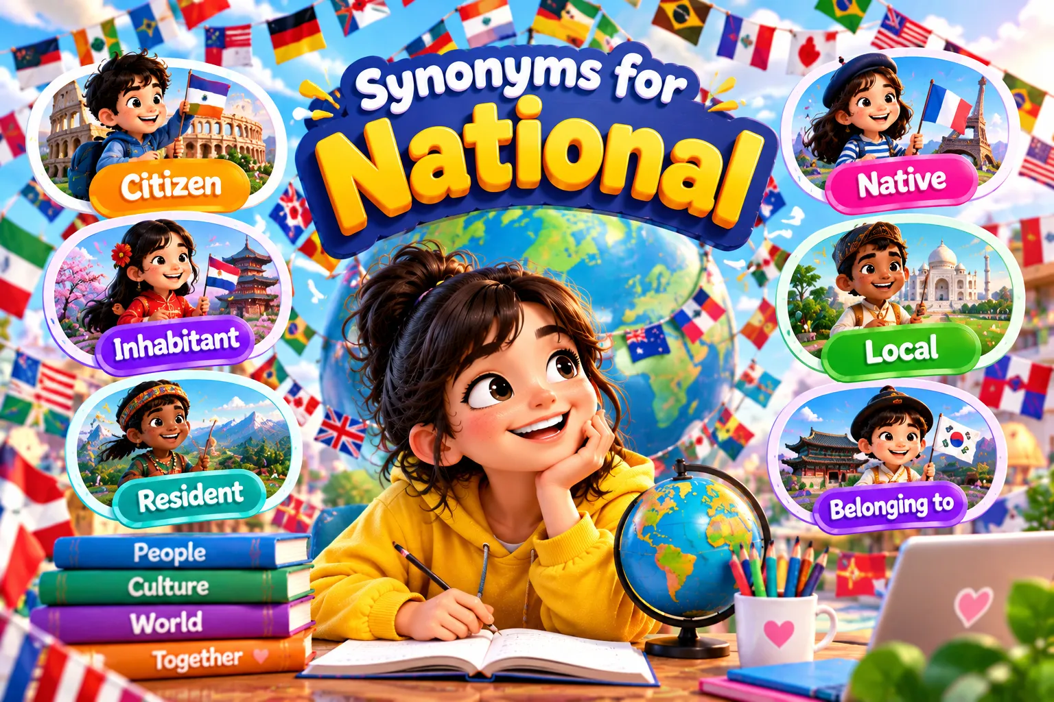 Synonyms for national