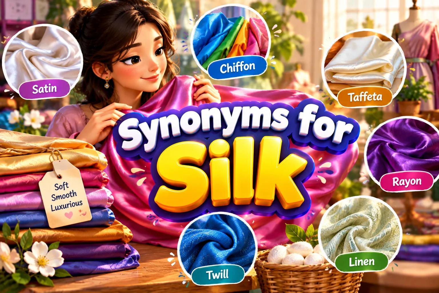 Synonyms for silk