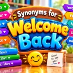 synonyms for welcome back